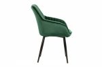 Jídelní židle TURIN smaragdově zelená samet