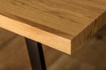 Jídelní stůl LOFT 140 CM dubový vzhled U rám