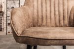 Jídelní židle TURIN vintage taupe hnědá mikrovlákno