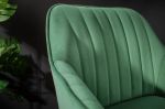 Barová židle TURIN smaragdově zelená samet