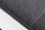 Jídelní židle MIAMI tmavě šedá plochá tkanina