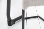 Konzolová židle COMFORT světle šedá strukturovaná látka