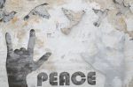 Plátěný obraz PEACE 120 CM