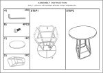 Barový stolek DABLIN 106 CM