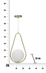 Stropní svítidlo GLAMY DROP 47 CM