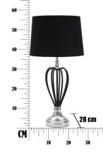 Stolní lampa DARKY SILVER 56 CM