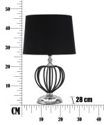 Stolní lampa DARKY SILVER 44 CM