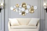 Nástěnná dekorace / Zrcadlo GOLD GLAM 118 CM