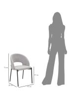 2SET jídelní židle HELSINKI šedá