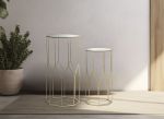 2SET telefonní stolek GLASSY 100/80 CM