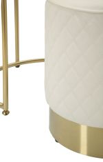 Toaletní stolek SHARON 70 CM bílý/zlatý Toaletní stolek SHARON 70 CM bílý/zlatý