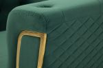Křeslo EMY 104 CM zelené/zlaté Křeslo EMY 104 CM zelené/zlaté