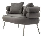 Pohovka SOFFY PLUS 133 CM šedo-stříbrná