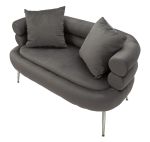 Pohovka SOFFY PLUS 133 CM šedo-stříbrná