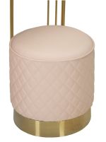 Toaletní stolek SHARON 120 CM růžový/zlatý