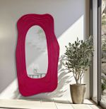 Nástěnné zrcadlo DAFNE 165 CM červené