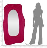 Nástěnné zrcadlo DAFNE 165 CM červené
