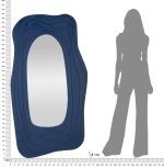 Nástěnné zrcadlo DAFNE 165 CM modré