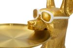 Socha/mísa CANE 74 CM zlatá
