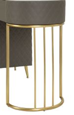 Toaletní stolek SHARON 120 CM šedý/zlatý