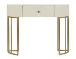 Konzolový stolek SHARON 100 CM bílý/zlatý Konzolový stolek SHARON 100 CM bílý/zlatý