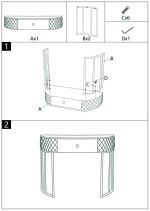 Konzolový stolek SHARON 100 CM bílý/zlatý Konzolový stolek SHARON 100 CM bílý/zlatý