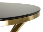 Barový stůl SHANTY 108 CM černý/zlatý