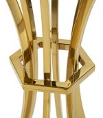 Barový stůl SHANTY 108 CM černý/zlatý