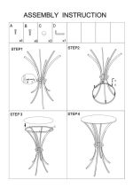 Kulatý jídelní stůl SHANTY 100 CM černý/zlatý