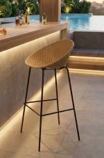 2SET barová židle IBIZA hořčicová