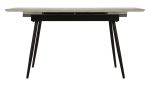 Rozkládací jídelní stůl MATT 120-155x80 CM bílý keramika