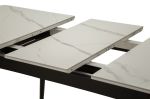 Rozkládací jídelní stůl MATT 120-155x80 CM bílý keramika