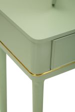 Toaletní stolek CAMILLE 120 CM zelený/zlatý