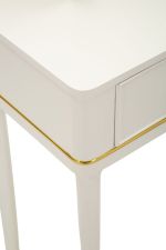 Toaletní stolek CAMILLE 120 CM bílý/zlatý