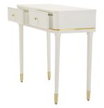 Konzolový stolek CAMILLE 100 CM bílý/zlatý Konzolový stolek CAMILLE 100 CM bílý/zlatý