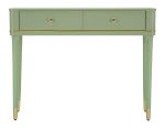 Konzolový stolek CAMILLE 100 CM zelený/zlatý