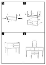 Toaletní stolek LUXURY 120 CM krémový/zlatý