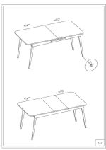 Rozkládací jídelní stůl MATT 120-155x80 CM bílý keramika