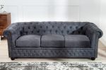 Pohovka CHESTERFIELD 3M antik šedá