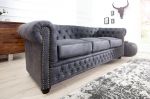 Pohovka CHESTERFIELD 3M antik šedá