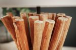 Stolní lampa EUPHORIA 56 CM béžová masiv longanské dřevo