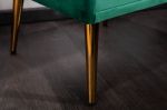 Noční stolek FAMOUS 42 CM smaragdově zelený samet