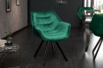 Židlo-křeslo DUTCH COMFORT smaragdově zelené samet