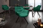 Židlo-křeslo DUTCH COMFORT smaragdově zelené samet