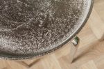 2SET Odkládací stolek ABSTRACT stříbrný