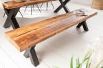 Stolová lavice IRON CRAFT X NATUR 200 CM masiv mango