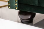 Pohovka CHESTERFIELD 3M 205 CM zelená samet