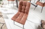 Židle MODENA vintage hnědá mikrovlákno