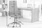 Kancelářská židle LAZIO vintage šedá