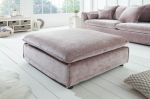 Luxusní TABURET HEAVEN 100 CM taupe samet